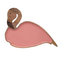 18" Brown and Pink Flanmingo Board