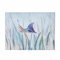 24" x 32" Blue Sting Ray Coastal Canvas