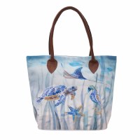 18" x 14" Blue Sealife Tote Bag