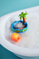 Set of Three LED Island Themed Bath Toys for Children by Mud Pie