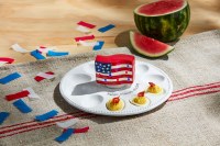 3" LED American Flag Decorative Sitter by Mud Pie