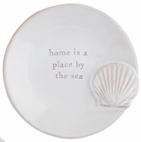 4" Round Scallop Shell Ring Dish by Mud Pie