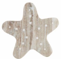 7" Marble Starfish Shaped Cutting Board by Mud Pie