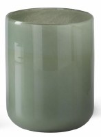 Medium Glass Sage Cylinder Vase