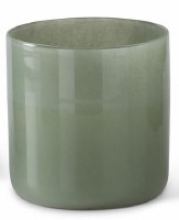 Small Glass Sage Cylinder Vase