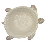 Medium White Ceramic Sea Turtle Dish