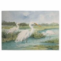 12" x 18" Egret Family Fabric Placemat