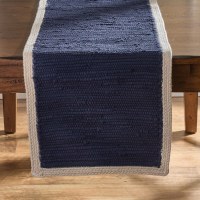 15" x 72" Navy Dune Table Runner