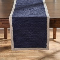 14" x 54" Navy Dune Table Runner