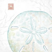 5" Square Multipastel Sand Dollar Beverage Napkins