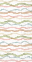 8" x 4.5" Peach Coast Waves Guest Towels