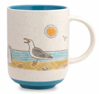 18 Oz Seagull on the Beach Ceramic Mug