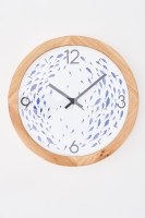 12" Round Blue School of Fish Wall Clock