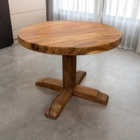 40" Round Teak Wood Table