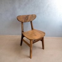 32" Teak Wood Dining Chair