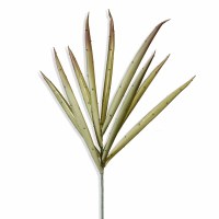 48" Faux Green and Burgundy Yucca Stem