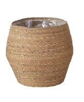 12" Round Natural Seagrass Basket