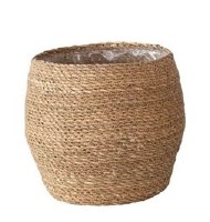 10" Round Natural Seagrass Basket