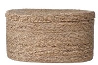 12' Natural Oval Seagrass Box