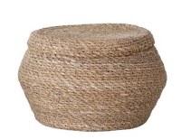 11" Round Natural Seagrass Box