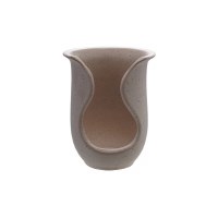 6" Biege Upright Ceramic Spoon Rest