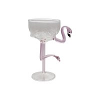 8 Oz Flamingo Wine Glass