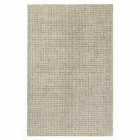 5' x 7.9' Green and Ivory Criss Cross Rug
