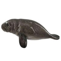 7" Polyresin Gray Manatee