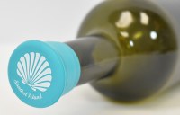 "Sanibel Island" Teal Scallop Shell Silicone Bottle Cap