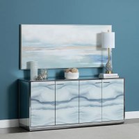 30" x 70" Beige and White Abstract Horizon Coastal Canvas Framed