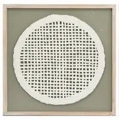 20" Sq Grid Circle in a Square Framed