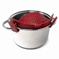 9" Red Clip-On Strainer