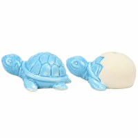 2" Blue Sea Turtle Salt and Pepper Shakers