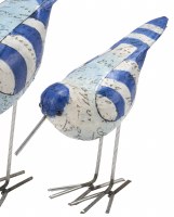 5" Blue and White Shorebird Figurine