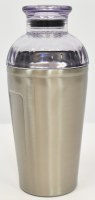 17 Oz Stainless Steel Shaker With a Clear Lid