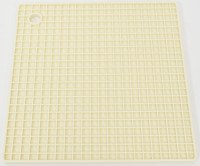 Cream Square Silicone Trivet