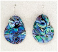 Abalone Disk Earrings