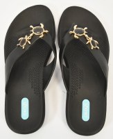 Size Large Black Lizzie Flip Flops