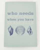 Box of 16 8" x 6" "Who Needs Snowflakes" Coastal Christmas Cards