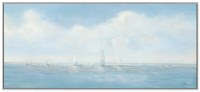 30" x 66" Clear Sailing Coastal Canvas Framed