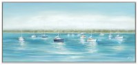 28" x 60" Windward Coastal Canvas Framed