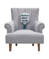 18" x 9" Pickleball Paddle Shape Decorative Hooked Pillow