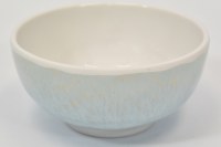 5" Round Light Blue and Beige Melamine Bowl