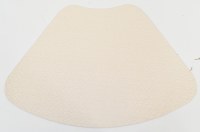 13" x 19" White Wedge Basket Weave Placemat