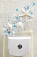5" Blue and White Starfish Nightlight
