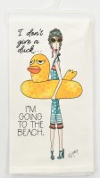 27" Sq "I Don't Give a Duck..." Flour Sack Kitchen Towel