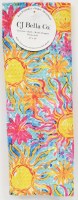 10" Sq Yellow and Pink Suns Washcloth