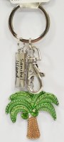 "Sanibel Island" Gold Bling Scallop Shell Key Chain