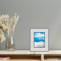 5" x 7" Blue and White Rope Picture Frame