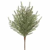 20" Faux Green and Gray Cypress Pine Spray